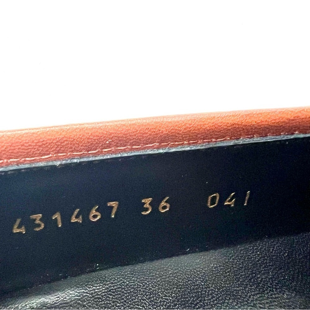 GUCCI || Jordaan Horsebit GG Monogram Canvas Loafer Flat Beige Rust Brown New 6 - Picture 12 of 13